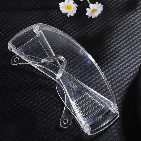 Six Pair Set Top Shelf protective Safety Glasses With smart Vitilated Wraparound Frames Antifu light Side Shields And heavy duty Grip For Hard Hat Sites That Really Slaps on a black textured background.