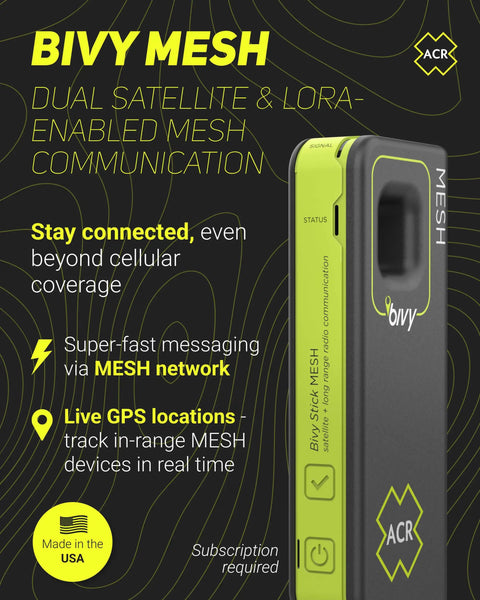 Bivy Stick Mesh Satellite Communicator Go Anywhere With LoRa Enabled Mesh And Global Iridium Coverage device close-up