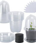 10 Pack Self Watering Seed Starter Pots With Humidity Dome, 6.5 By 3.5 Inch Auto Watering Plant Nursery Pots with accessories