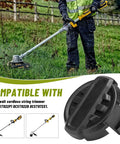 Weed Trimmer Head Replacement For DWO1DT995 Cordless String Trimmer Compatible With DCST922P1 DCST922B DCST972X1 in use