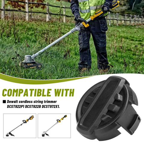 Weed Trimmer Head Replacement For DWO1DT995 Cordless String Trimmer Compatible With DCST922P1 DCST922B DCST972X1 in use
