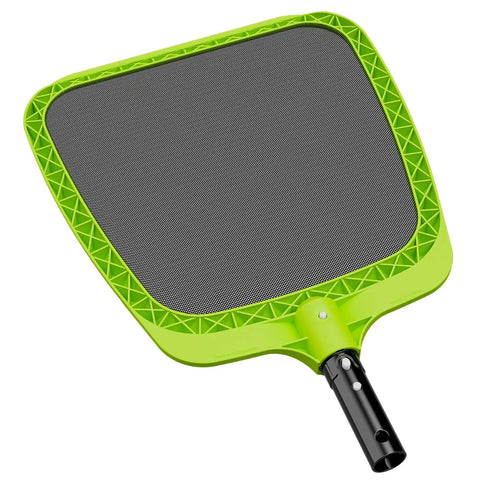 Heavy Duty Pool Skimmer Net With Reinforced Frame And Nylon Flat Leaf Rake For Spas Ponds And Swimming Pools Pro Grade Cleaning Tool Pole Not Included