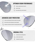 RB3925 Pilot Shape Polarized Sunglasses lens features with anti-reflective, anti-scratch, UV protection, and Ray-Ban logo detail.