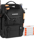 Go To Fishing Tackle Backpack With Rod Holder And 4 Tackle Boxes, 40/26L Dual Capacity Gear Bag, Waterproof 600D Oxford