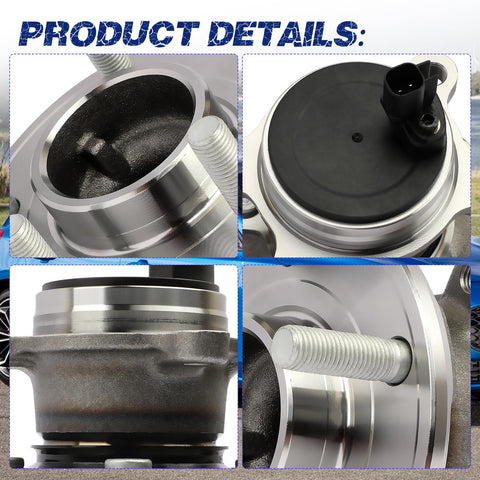 Close-up of Rear Wheel Hub Bearing Assembly For Focus 2012-2018 With VKBA6789 512466 BV612C299AAC showing roller bearings