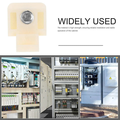 30 Pack White Nylon Electronic Equipment Connector Screws For Electrical Box Enclosures And Control Chassis Panels showing a detailed screw.