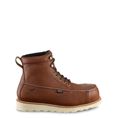 Wingshooter ST 6 Inch Waterproof Non Metallic Safety Toe Work Boot Men Amber Size 10.5 D Medium with HRO Outsole, side view