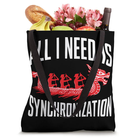 Paddler Tote Bag For Dragon Boat Racing And Dragonboating Crew Dope Gear For Synchronous Paddling Lightweight 16x16 black tote