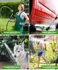 Heavy Duty Metal Watering Wand for garden hoses, watering plants, washing car, spraying dog, children playing with 7 spray patterns.