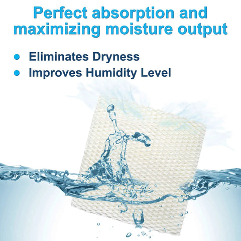 4 Pack Wick Humidifier Filters Replacement For Essick Air HDC12 Evaporative Humidifiers EA1407 HD1409 And Kenmore 32-14911 in water