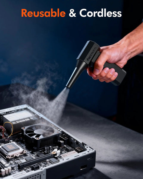 Powerful Electric Air Duster With 200000 RPM Core Motor cleaning computer motherboard