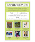 Expressionism art poster from Six Dope Art Movements Poster Set For Classrooms Featuring Expressionism, Surrealism, Baroque, Impressionism, Cubism, And Futurism, 12 x 18 Inch Classroom Decor Satin Paper Made In USA Ideal For K12 Teachers And Students