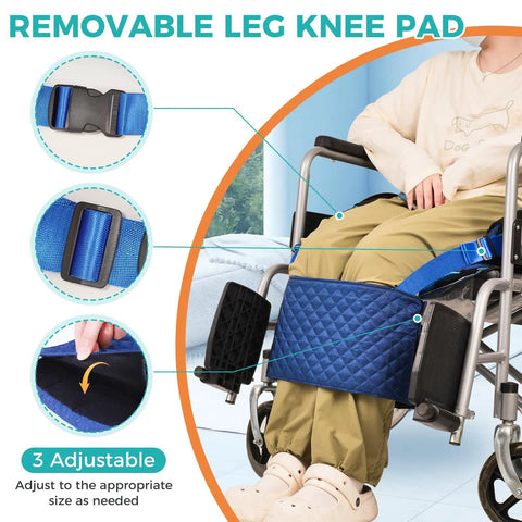 Heavy Hitter Patient Transfer Sling 330Lbs With Slide Board For Wheelchair Car And Bed Mobility Aid with removable knee pad.