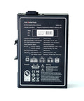 Back view of 18 Port Gigabit Industrial Ethernet Switch Unmanaged with UL Listed label and technical details