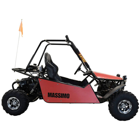 200Cc Go Kart 2WD Off Road Baja Buggy Red With Headlights Tail Lights And Turn Signals 8.7 HP Built In Texas Assembled