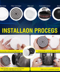 Installation process for Full Face Respirator Mask Reusable Large Gas Mask For Dust And Organic Vapors Formaldehyde And Chemicals Pro Grade Breathing Protection