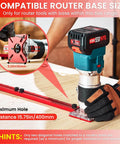 All In One Pro Grade Router Jig For Woodworking A 4 In 1 Aluminum Circle Cutter Groove Bracket used on wood