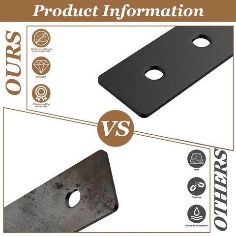 Comparison of durable heavy duty black metal deck balusters, showcasing rust-resistant design versus others prone to corrosion.