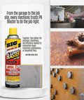 Penetrating Oil Spray Gift Set With Microfiber Cloth For Loosening Rusted Parts And Long-Lasting Lubrication Non-Evaporating Lube For Tools And Equipment Garage Must Have For Quick Fixes, showing spray can and cloth with rusted bolts example.