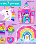 Totally Beginner Friendly Sewing Kit For Kids Ages Five To Eight With Princess And Unicorn Felt Crafts DIY Plush Toys