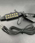 Soundhole Magnetic Pickup With Volume And Tone Controls For Acoustic Guitars, 12 Hole Transducer Kit, includes amp cable and jack