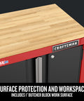 Heavy Duty Metal Garage Storage Cabinet With Two Doors Base Unit, Built To Last Welded Steel Frame, 10,620 Cubic Inch Capacity