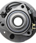 Front Wheel Bearing Hubs Assembly For 4x4 Trucks Six Lug ABS Ready Pair Fits Chevy Silverado 1500 Suburban Tahoe GMC Sierra 1500 Yukon XL Cadillac Escalade ESV XTS Replaces 515160 top view