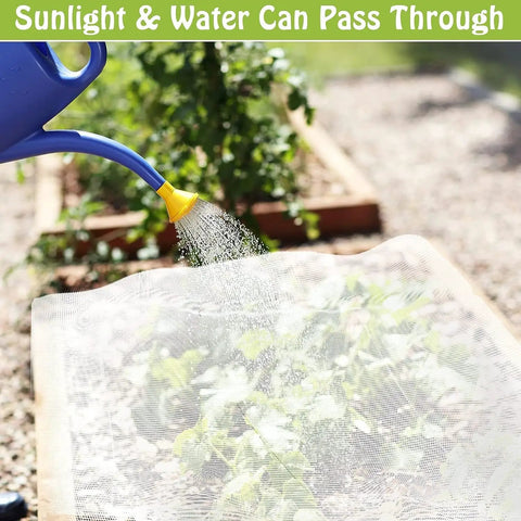Ultra Fine Garden Netting 10X30Ft Plant Barrier For Backyard Veggies And Flowers Keeps Pests Out With 0.8X1mm Mesh in use