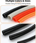 Premium Grade Built Tough Flexible Corrugated Conduit For Top Tier Cable Protection And Wire Management That Bends Like Butter Without Any Drama On Every Job Site in various colors and sizes