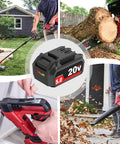 Heavy Duty 2 Pack 5000mAh 5.0Ah Replacement Battery Oem For Skil 20V Power Tools Lithium Ion in action with tools.