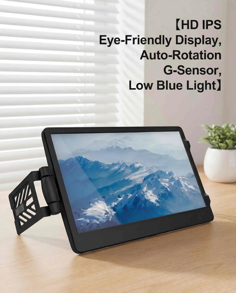 11.6 Inch HD Laptop Screen Extender With 360 Degree Swivel And 270 Degree Flip Ultra Slim Portable IPS Monitor on desk