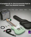 Affinity Telecaster Surf Green Dope Gear Bundle With Frontman 10G Amp Gig Bag Tuner Instrument Cable Strap Picks And Instructional DVD