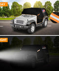 Jeep 2 Door Cab Cover For 2007 2025 Waterproof Oxford Car Cover With Reflective Strip Sun Snowproof All Weather Shield
