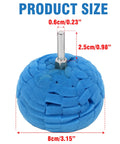 3 Inch Polishing Ball For Drill Detailing Adapter Round Buffing Cone Finishing Pad with garage ready attachment hub
