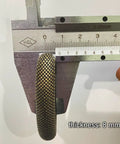 Small Zinc Alloy Tsuba Hand Guard For Katana Wakizashi Samurai Swords measured at 8mm thickness with calipers