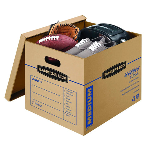 Solid Gear Medium Moving Boxes 20 Pack With Tapeless Assembly And Reinforced Carry Handles To Help You Haul Your Stuff Smoothly And Kick The Packing Hassle Right Out While Keeping Things Tight And Secure During Any Big Move