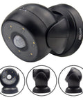 Battery Operated Motion Sensor Spotlight For Indoor And Outdoor Use Wireless LED Flood Light Waterproof Security Lighting 200 Lumen 360 Degree Base Rotation And 180 Degree Swivel Head Great For Walls Front Door Porch Shed Hallways close-up
