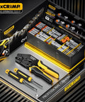 DT Series All In One Connector Crimp Tool Kit For Waterproof Automotive Electrical Connectors, tools displayed in case