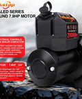 Beast 20,000 Lbs Heavy Duty Electric Winch 12V DC IP68 Waterproof with 7.9 HP sealed motor on rocky surface