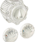 H11 Single Clear Knob Handle Kit For Bathroom Faucets With Hot And Cold Indicator, Part Of The Less Handle Program