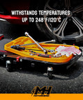 Silicone Tool Tray Set 4 Piece Magnetic Non Slip Anti Scratch Heat Resistant Up To 248F 120C Orange with tools on cart