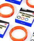 Orange 8mm Outer Diameter PU Air Hose Tube Kit For Pneumatic Tools 32.8ft 10m coiled with packaging, 5mm ID, high flex