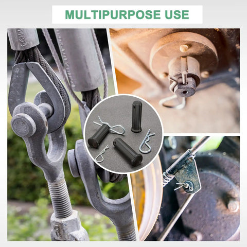 10 Pack Clevis Pins M8 By 16mm Carbon Steel Flat Head Built For Quick Swaps In Mechanical Linkage, multipurpose use