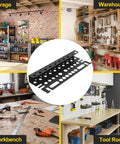Two Tier Wall Mount Tool Rack For Screwdrivers And Pliers With 35 Holes, Heavy Duty Metal Organizer for Workbench, Garage or Warehouse