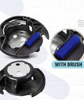 Built Tough Black Bobbin Case Replacement For Brother And Babylock Sewing Machines Delivers Slick Stitching Class 15 A Bobbins Hassle Free Direct Fit Xc3153351 Nifty Craft Staples with attached brush.