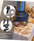 Router Bit Bearing Guide Kit Replacement Set Built To Last For Top Mount Durable Steel Bearings on wood block