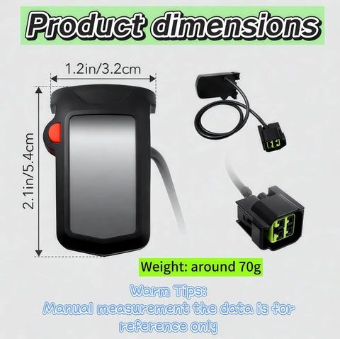 Digital Speedometer Dashboard Gauge For Sur Ron Light Bee X And S Electric Dirt Bikes, Plug And Play LCD Display With Odometer, Real Time Speed Readout, Easy Install Replacement Meter, Durable Build And Clear Readout
