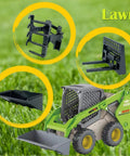 Three In One Skid Steer Loader Construction Toys Set One Fifty Scale Diecast Site Loader With Metal Forklift And Grab Shovel for Kids