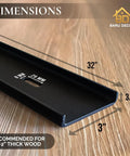 Beefy Extra Wide 32 Inch C Channel Table Stiffeners Set Of Two For Heavy Duty Table Support Three Quarter Inch Leg Reinforcement