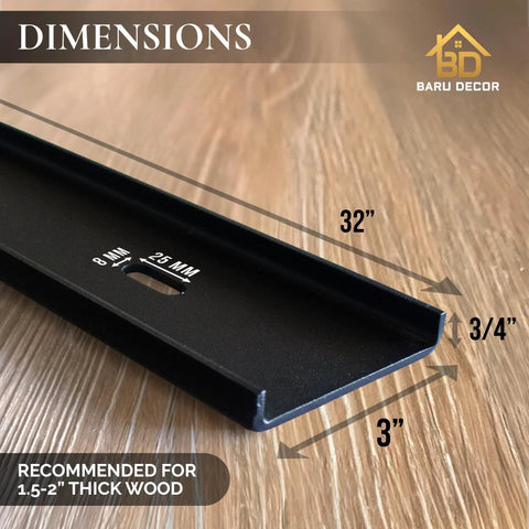 Beefy Extra Wide 32 Inch C Channel Table Stiffeners Set Of Two For Heavy Duty Table Support Three Quarter Inch Leg Reinforcement
